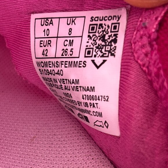 Saucony Endorphin Speed 4 Womens Size 10 Running Shoes Sneakers Pink Gym Walking - Picture 10 of 12